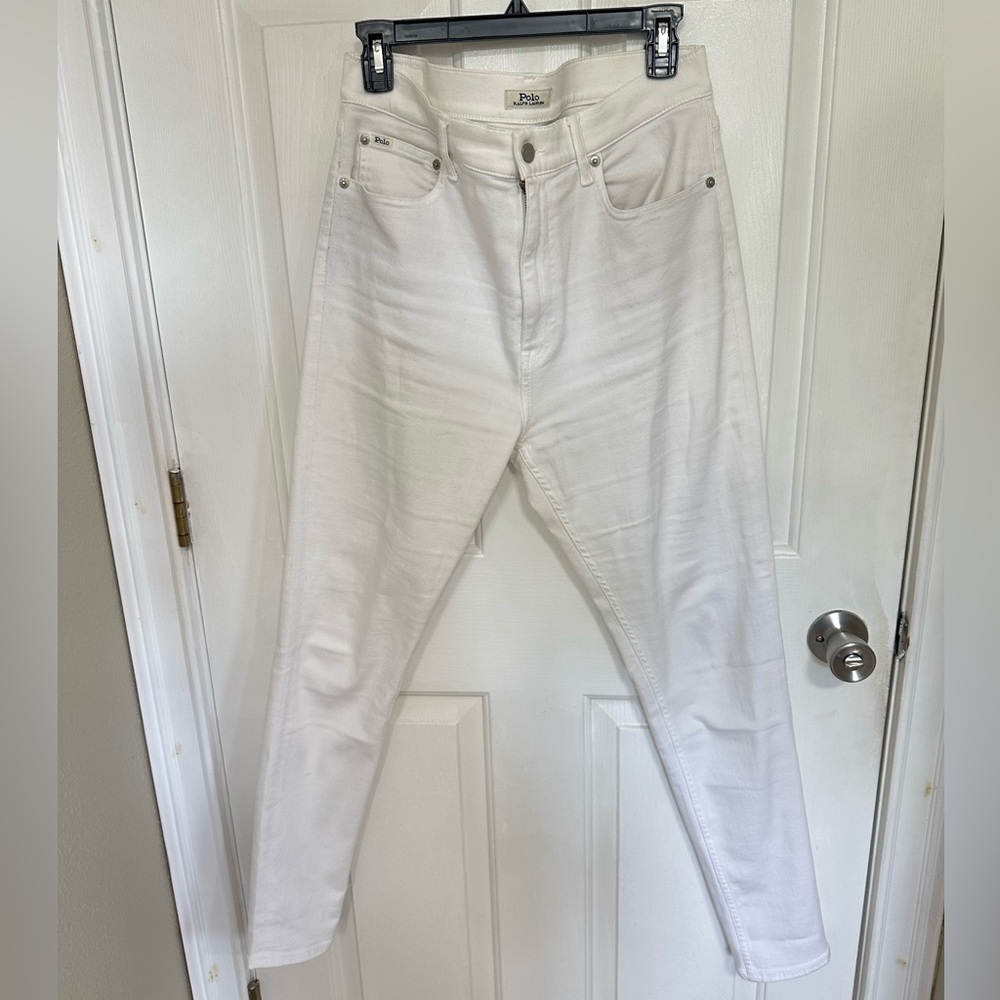 Ralph Lauren Women's High Rise White Jeans